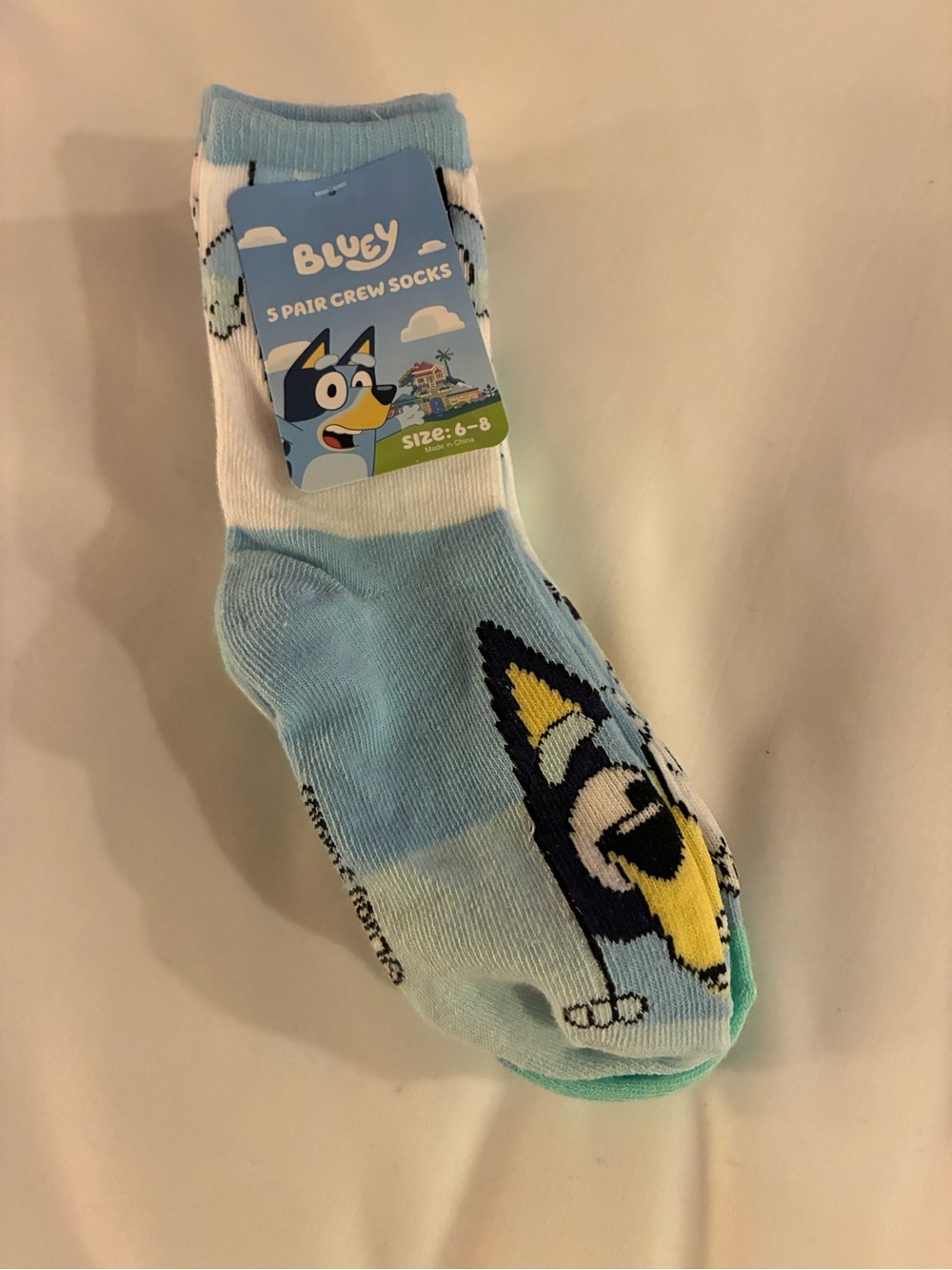NWT BLUEY KIDS SOCKS - 5 Pack
SIZE 6-8